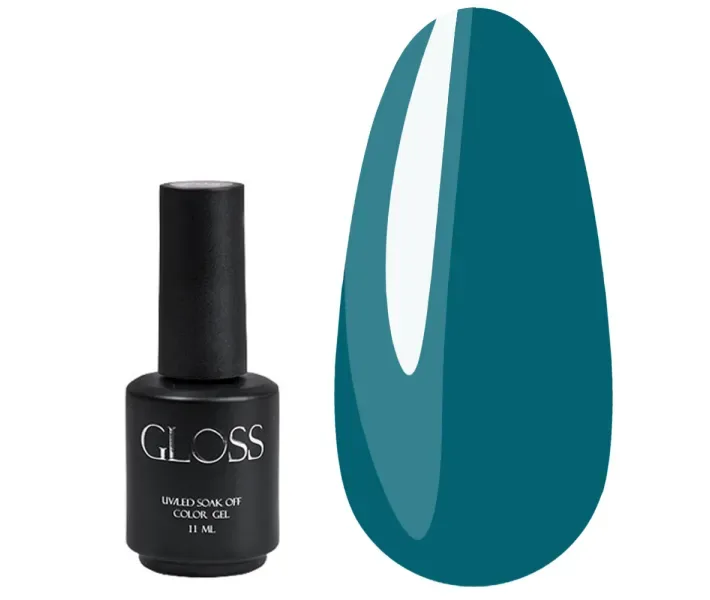Гель-лак Gloss №310 - темний зелено-бірюзовий, 11 мл (0073236)