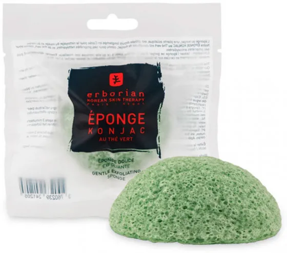 Натуральний спонж Конняку з зеленим чаєм Erborian Green Tea Konjac Sponge