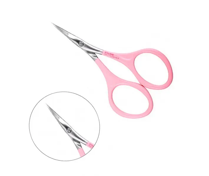 Ножницы для кутикулы розовые Staleks Beauty & Care11 Type 1, 20 мм (0081136)