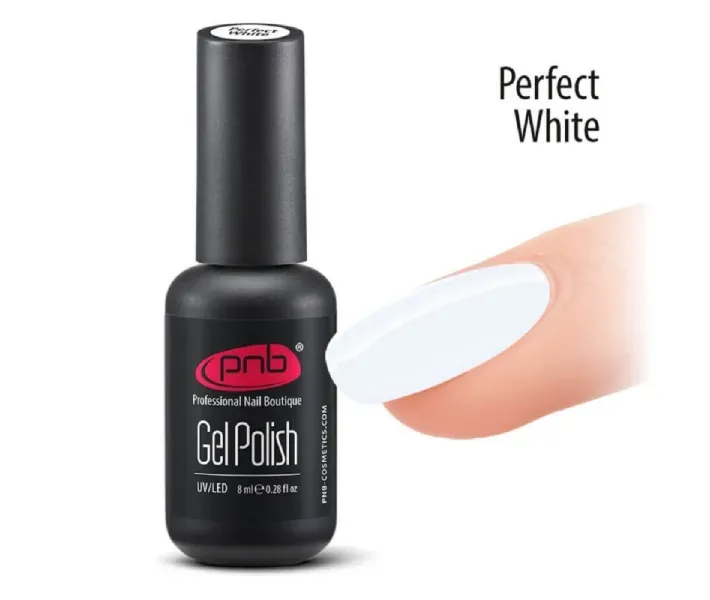 Гель-лак PNB Perfect White - білий, 8 мл (0094818)
