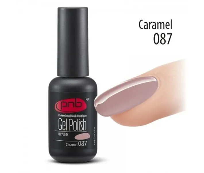 Гель-лак PNB №087 - Caramel - карамельний, 8 мл (0055839)