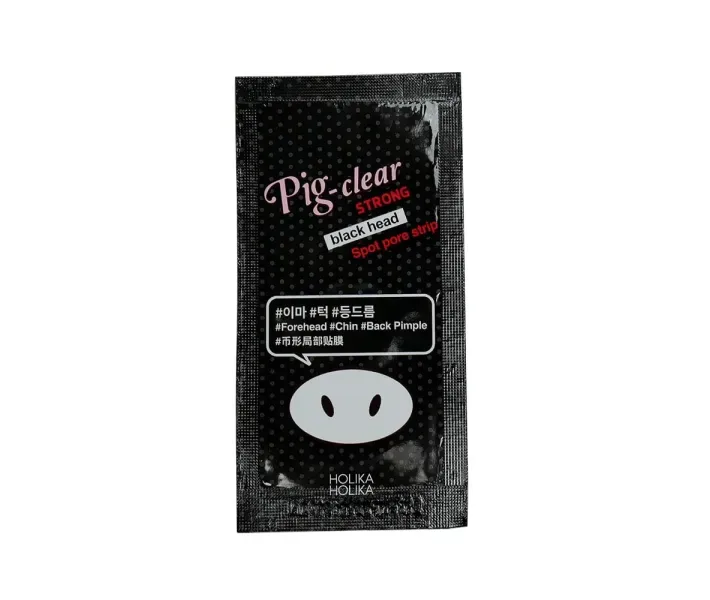 Патчі від чорних крапок Holika Holika Pig Nose Clear Strong Black Head Spot Pore Strip (0091135)
