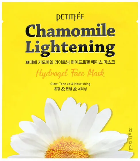 Petitfee & Koelf Chamomile Lightening Hydrogel Face Mask - Гідрогелева освітлююча маска з екстрактом ромашки