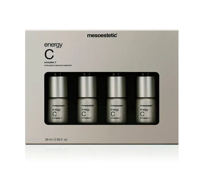 Енергетична сироватка для обличчя з вітаміном C Mesoestetic Energy С, 4x7 мл (MES111)