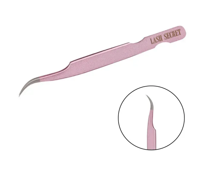 Пінцет Vivienne Lash Secret вигнутий - рожевий блиск (0072863)
