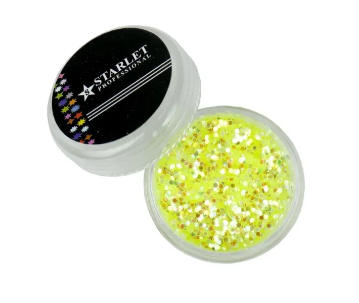 Декор брокат STARLET, лимонный (0085406)