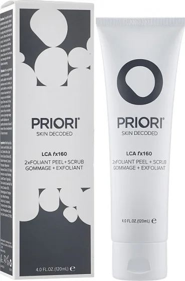 Priori LCA 2xfoliant Peel+Scrub - Енергізуючий пілінг-скраб з AHA-кислотами