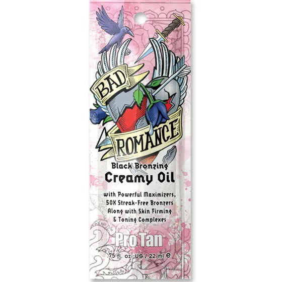 Pro Tan Bad Romance Black Bronzing Creamy Oil - Лосьйон для засмаги з бронзаторами