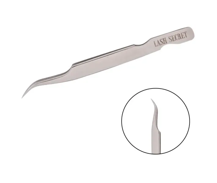 Пінцет Vivienne Lash Secret вигнутий - дзеркальне сяйво (0072862)