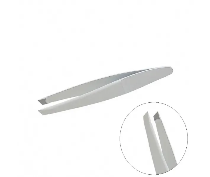 Пінцет для брів Staleks Beauty & Care 41 Type 4 (вузькі скошені кромки) (0081126)