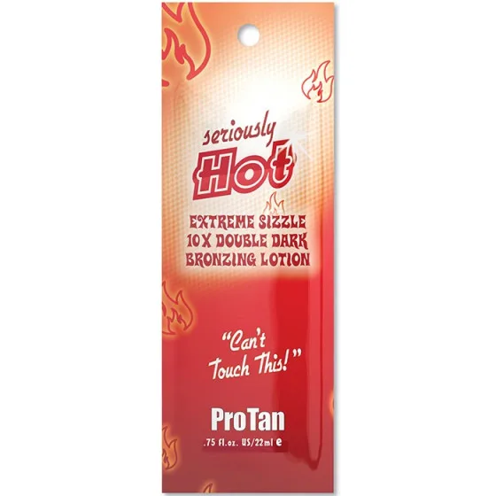 Pro Tan Seriously Hot Extreme Sizzle, 10X Double Dark Bronzing Lotion - Лосьйон для засмаги з тінгл-ефектом