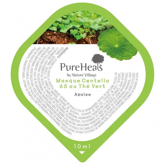 PureHeal's Centella 65 Green Tea Pack - Відновлююча маска з екстрактами центели і зеленого чаю