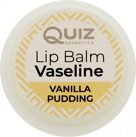 Quiz Cosmetics Vaseline Lip Therapy "Vanilla Pudding" - Бальзам для губ з вазеліном "Ванільний пудинг"