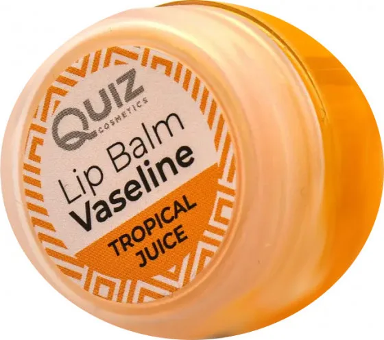 Quiz Cosmetics Vaseline Lip Therapy "Tropical Juice" - Бальзам для губ з вазеліном "Тропічний сік"