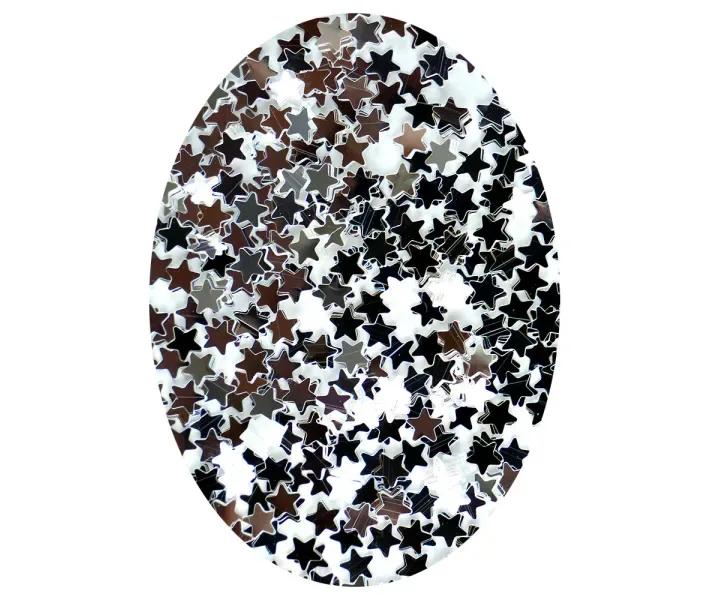 Декор в баночке Salon Silver Stars- 004 (0076820)
