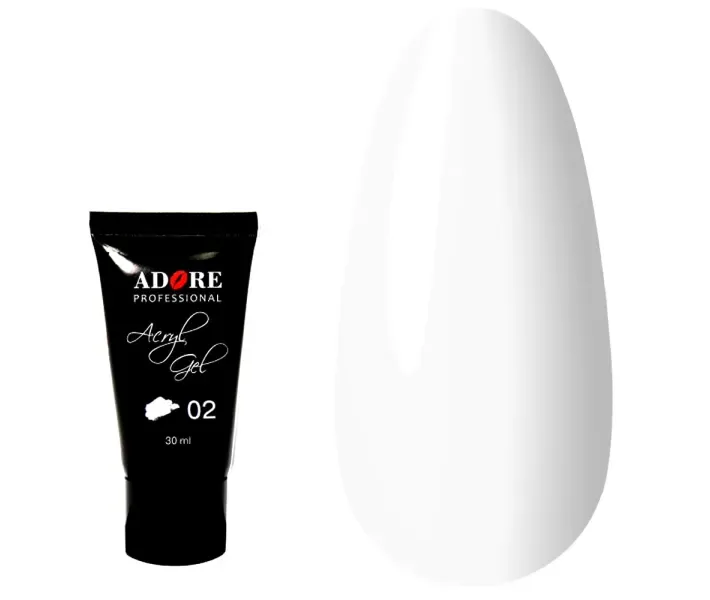 Полигель ADORE Acryl Gel №2 - белый, 30 мл (0073866)