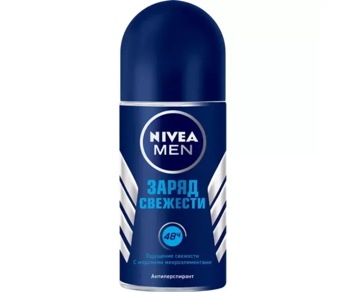 Дезодорант роликовий Nivea Men Заряд свіжості, 50 мл