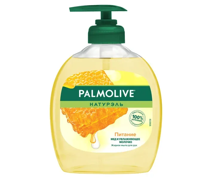 Мило рідке Palmolive Натурель Живлення Мед та зволожуюче молочко, 300 мл