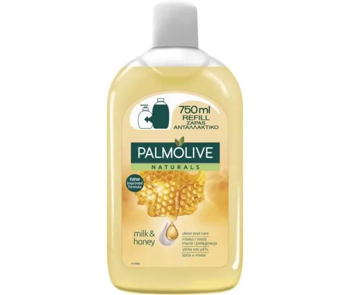 Мило рідке Palmolive Натурель Живлення Мед та зволожуюче молочко, змінний блок, 750 мл