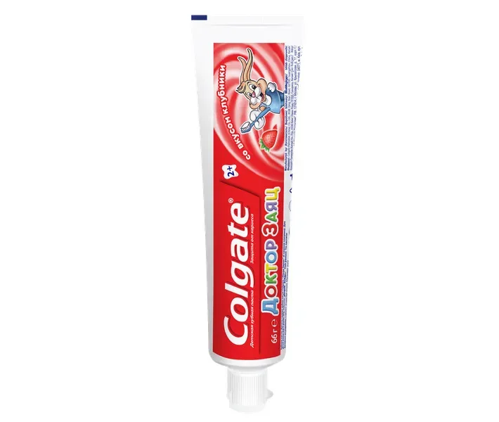 Зубна паста дитяча Colgate Лікар Заєць зі смаком полуниці, 50 мл