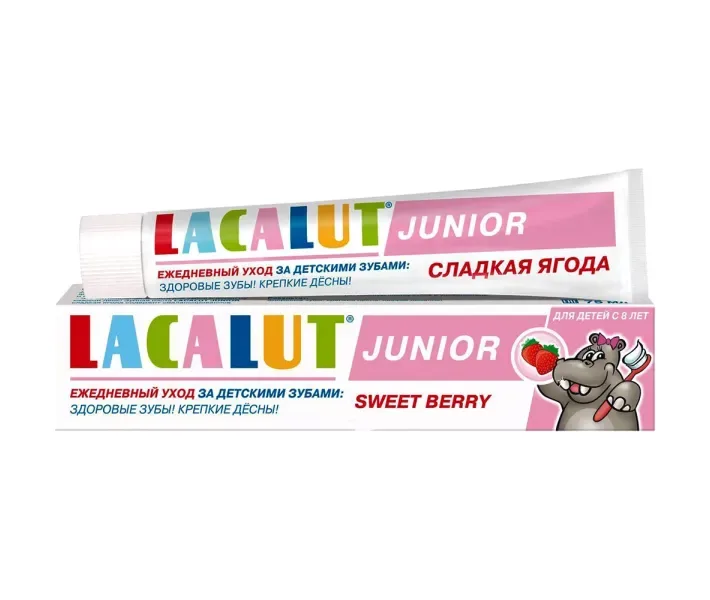 Зубна паста Lacalut Junior Солодка ягода, 75 мл
