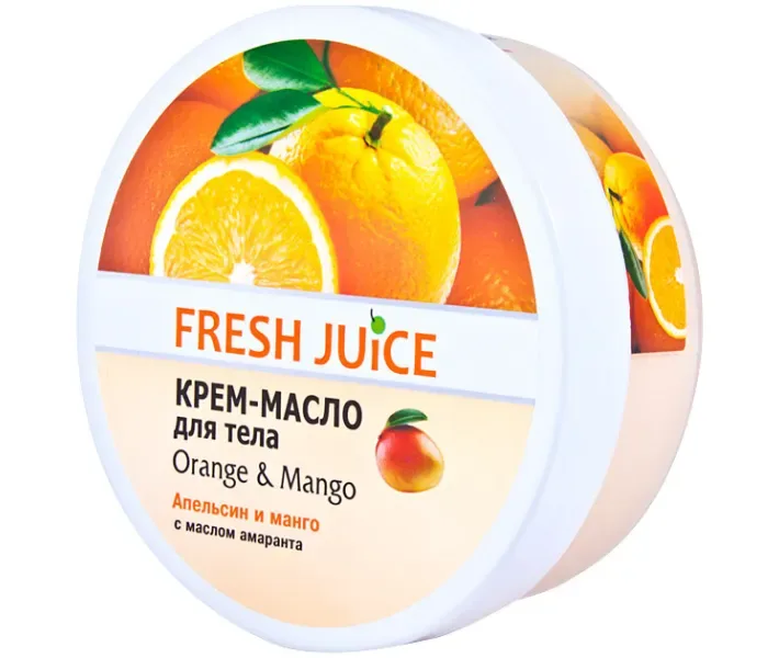 Крем-масло для тіла Fresh Juice, апельсин, 250 мл