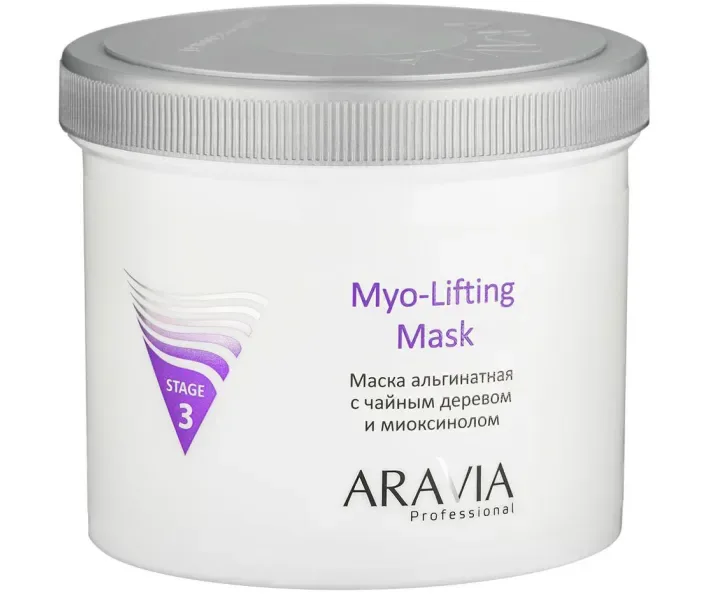 Маска альгінатна з чайним деревом і міоксінолом Aravia Professional Myo-Lifting 550 мл (6011)