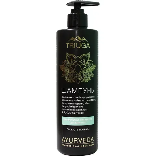 Шампунь Triuga Ayurveda Professional Home Care Свіжість та об’єм 500 мл