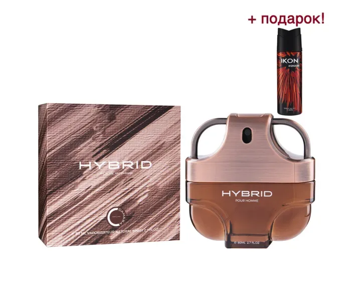 Туалетна вода для чоловіків Camara Hybrid 80мл (MM41103) + парфюмований чоловічий дезодорант Ikon Smash (MM43406) в подарунок!