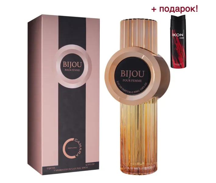 Парфумована вода для жінок Camara Bijou 90мл (MM41202) + парфюмований чоловічий дезодорант Ikon Neo (MM43402) в подарунок!