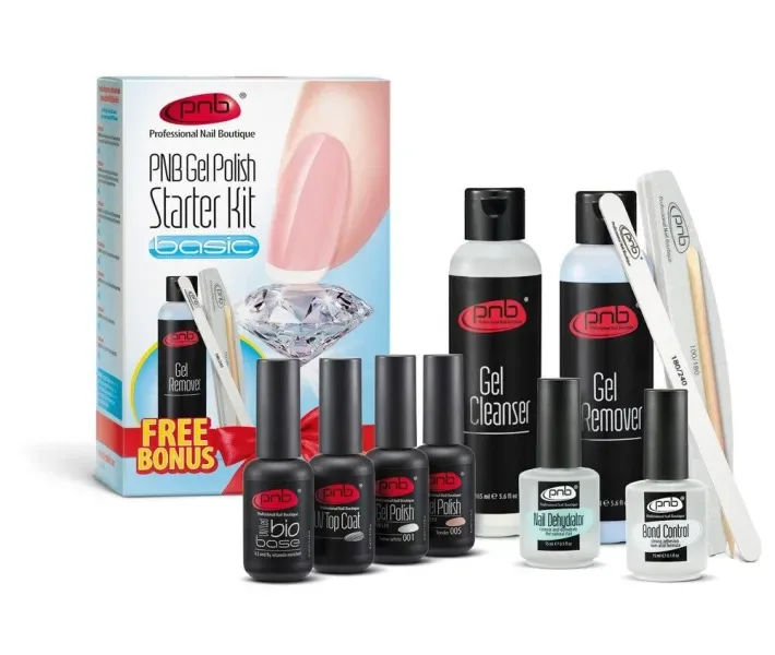 Стартовий набір для манікюру PNB Gel Polish Starter Kit Basic