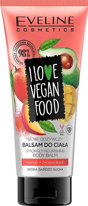 Бальзам для тіла Eveline ультрапоживний Авокадо та Манго I love vegan food 175 мл