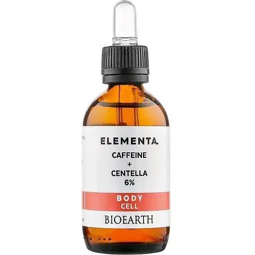 Сироватка для тіла проти целюліту Bioearth Elementa Caffeine Centella 6% 50 мл