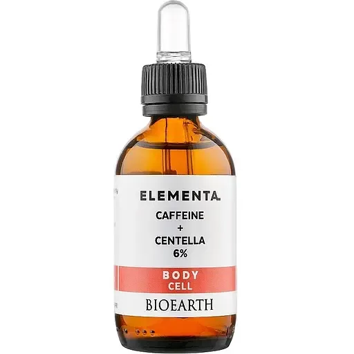 Сироватка для тіла проти целюліту Bioearth Elementa Caffeine Centella 6% 50 мл