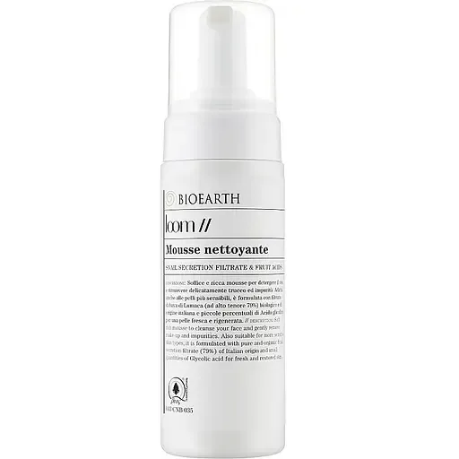 Пінка для обличчя Bioearth Loom Cleansing Mousse 150 мл
