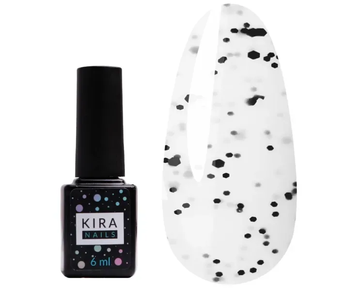 Топ Kira Nails Chia No Wipe Top Coat - верхнє покриття для гель-лаку Чіа без липкого шару, 6 мл (0096119)