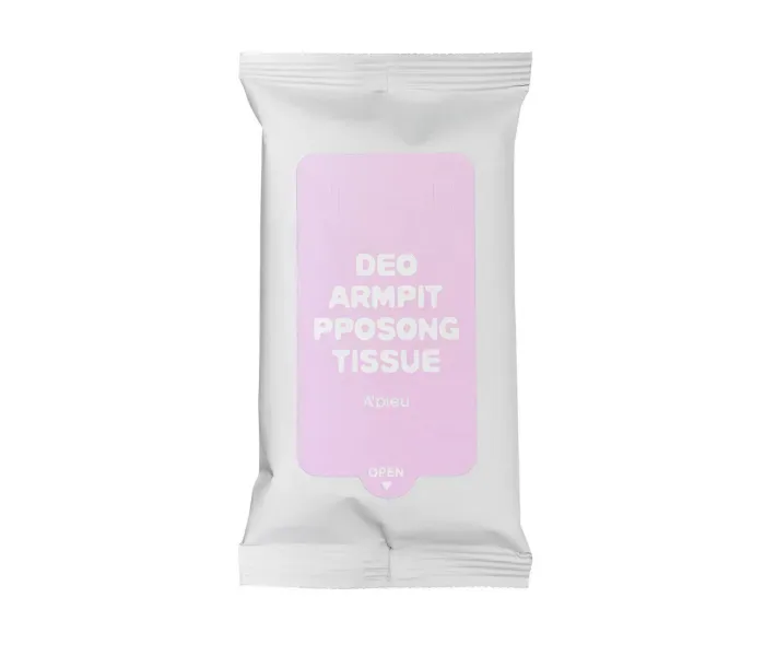 Дезодорирующие салфетки для лица Apieu Deo Armpit Pposong Tissue, 60 г