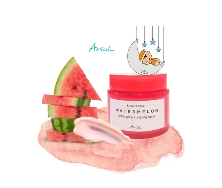 Зволожуюча нічна маска з ароматом кавуна Ariul Watermelon Hydro Glow Sleeping mask 80 гр