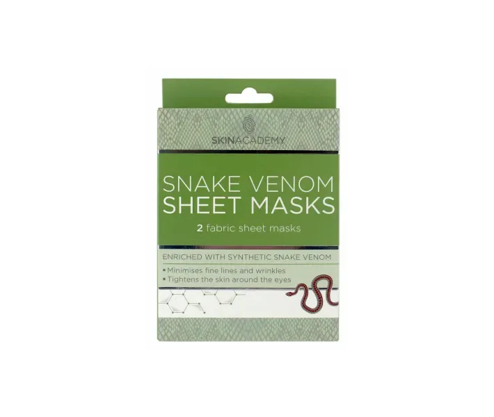 Маска тканинна для обличчя Skin Academy Snake Venom 0.45 г х 2 шт