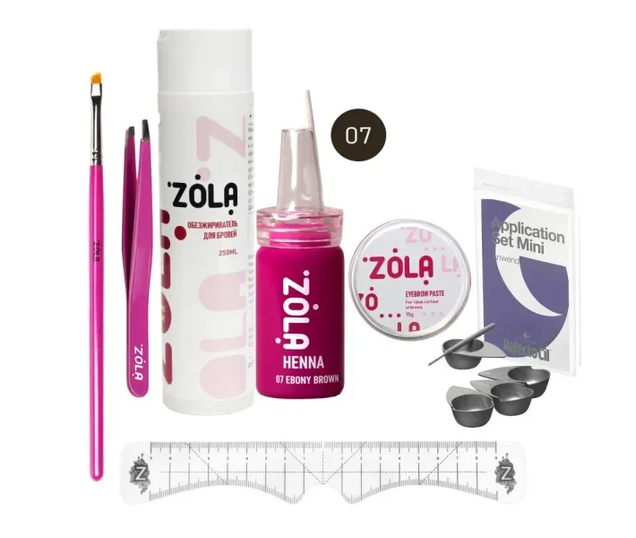 Набір для фарбування брів Zola 4 (zola24)