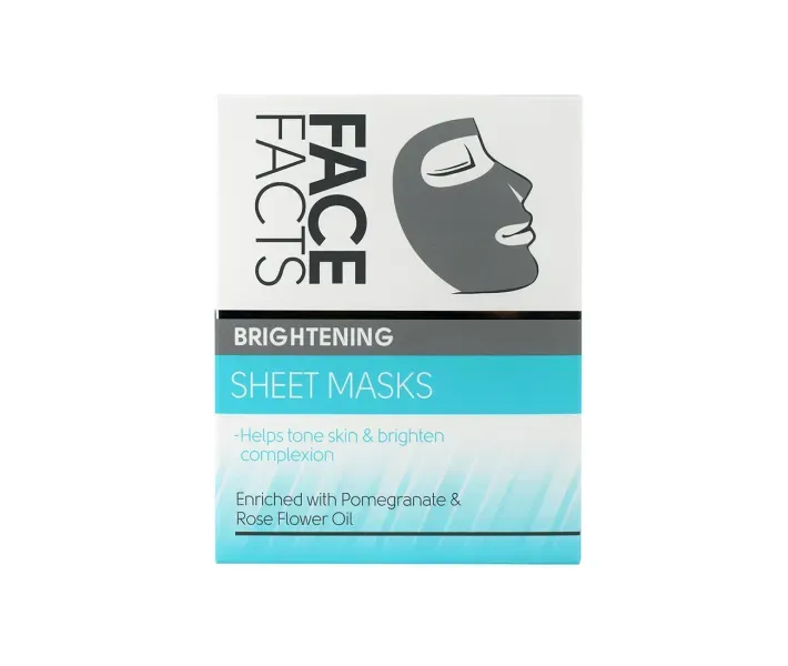 Маска тканинна для обличчя Face Facts Brightening 0.25 г х 2 шт