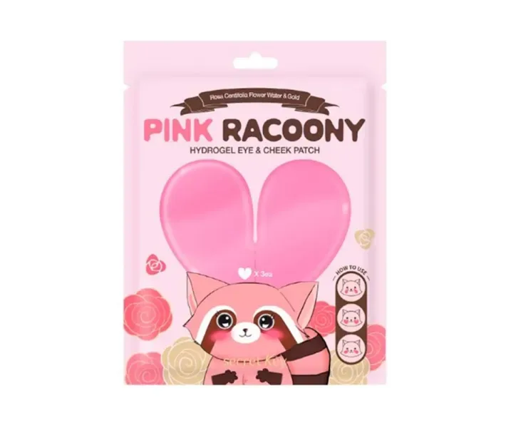 Патчи под глаза Secret Key Pink Racoony Hydrogel Eye&Cheek Patch (0093878)