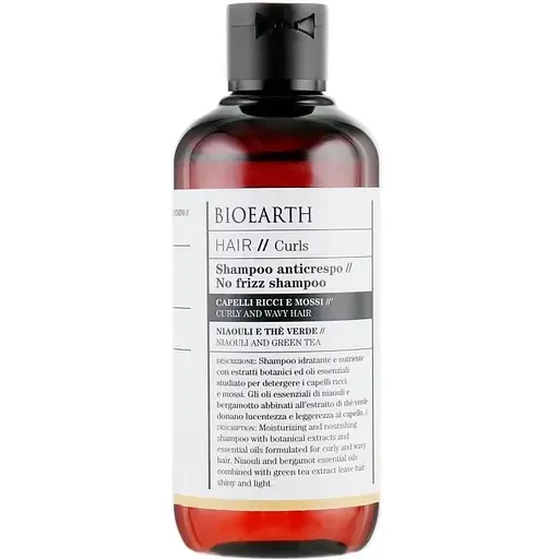 Шампунь для хвилястого волосся Bioearth Anti-Frizz Shampoo 250 мл