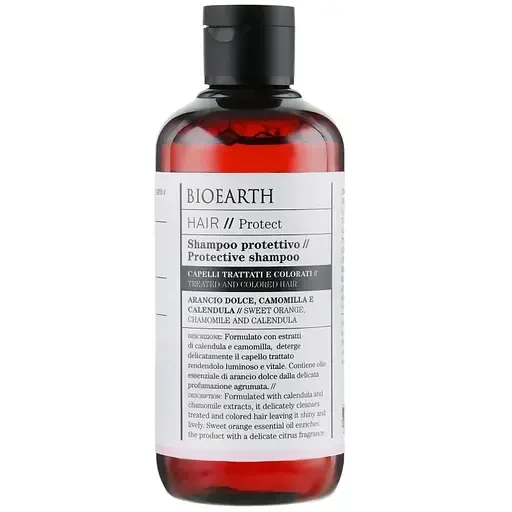 Шампунь Захист кольору для фарбованого волосся Bioearth Hair Protective Shampoo 250 мл