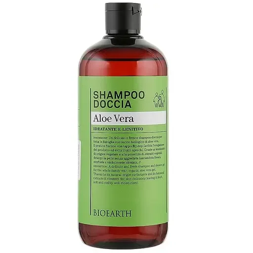 Шампунь і гель для душу 2 в 1 Bioearth Aloe Vera Shampoo & Body Wash 500 мл