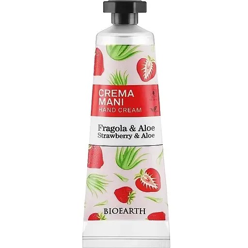 Крем для рук Bioearth Family Strawberry & Aloe Hand Cream 30 мл