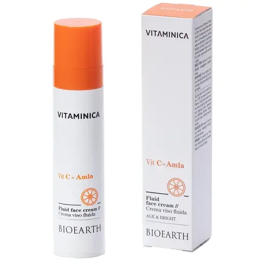 Крем-флюїд Bioearth Vitaminica Vit C + Amla 50 мл