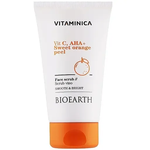 Скраб-пілінг Bioearth Vitaminica Vit C, Aha + Sweet Orangel Peel 150 мл