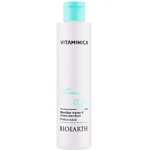 Міцелярна вода Bioearth Vitaminica Vit B3 + Cucumber 200 мл