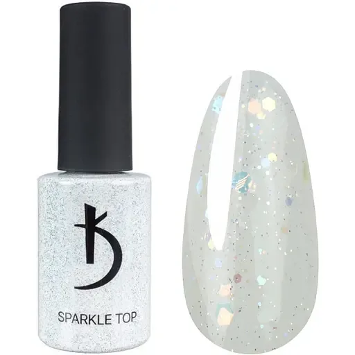 Верхнє покриття для гель-лаку Kodi Professional Sparkle Top з блискітками 7 мл